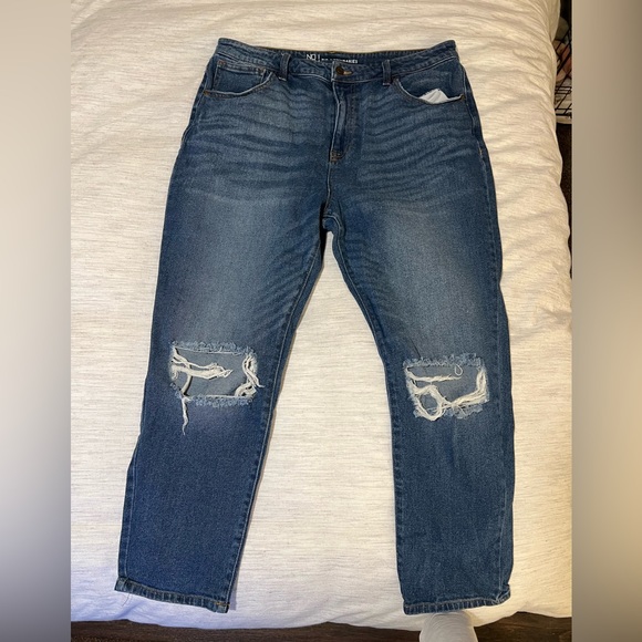 High Waist Ripped Mom Jeans Size 17 - Picture 10 of 10